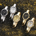 CANSNOW Factory Direct Oval Round Bangle Ladies Watch Simple Open End Quartz Watch Western Bangle Watch