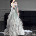 Off-Shoulder Ball Gown - Luxury Elegant Prom Dress for Hosting and Performance