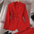 Women's Fall Korean Retro Fitted Jacket + Pants + Top Set 2026 - Emerald