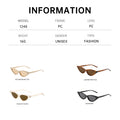 Fine Long Cat-Eye Men 2025 New Fashionable Western Sunglasses Influencer Slender Women Sunglasses Premium