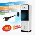 Fast-Heat Upright Heater Fan - Remote Control, Heat & Cool