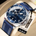 Swiss Brand Large Dial Casual Leather Band Mens Watch Quartz Watch Live Export Bestseller Drop Ship
