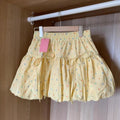 Summer Slimming High Waist Polka Dot Floral Elastic Skirt