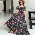 Women's Bohemian Floral Elastic Dress + Skirt + Long Skirt 2026 - 1-1#