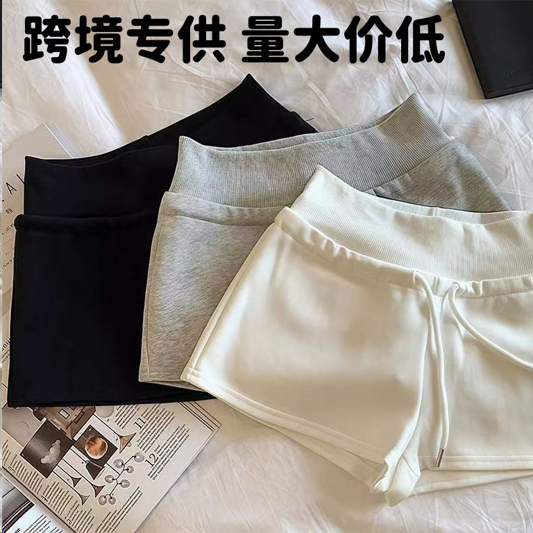 Women's Summer Sporty Trendy Drawstring Straight Leg Shorts + Pants 2026 - Black