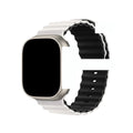 Fits Apple watch Two-Tone Ocean Apple Band Contrast Silicone Apple Watch Band