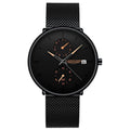 Longines New Mens Watch Men Student Waterproof Glow Date Quartz Watch Ultra Thin Korean Drop Ship