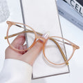 Overseas Light-Changing Blue-Light Glasses Fashionable Trendy Bare Face Glasses Frame Retro Versatile Slender Plano