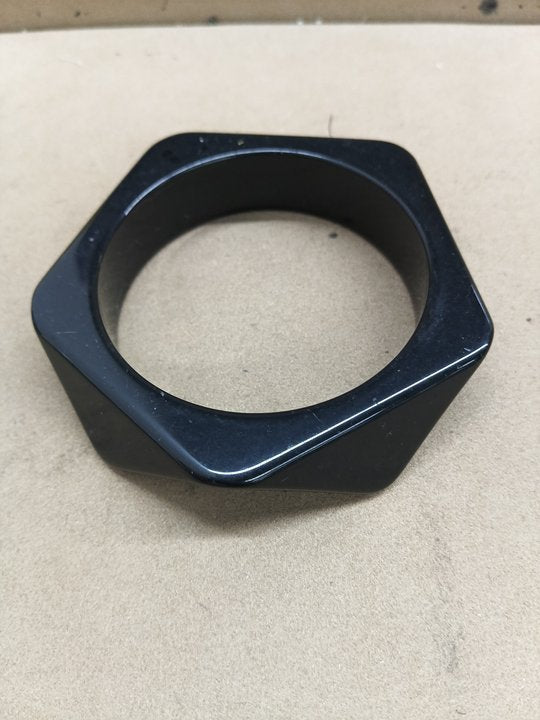 Minimalist Round Acrylic Bangle Bracelet - view 12
