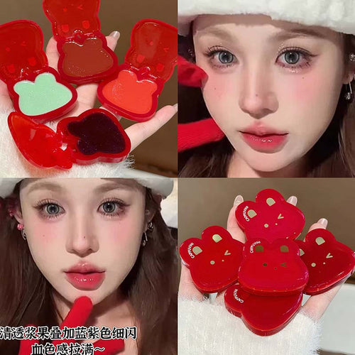 Cappuvini软萌小红兔多用膏 膨胀高光腮红少女显嫩持妆学生党彩妆