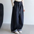 Girls' Plaid Wide-Leg Sweatpants