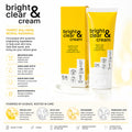 跨境亮白透明乳霜bright clear&cream壬二酸烟酰胺曲酸亮肤面霜