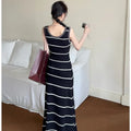 Chanel Style Camellia Embroidered Knit Bodycon Dress, 2026