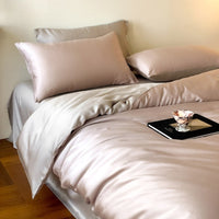 Night Shadow Fragrance Frost Silver / 0.9m Bed - 3-Piece Flat Sheet - Fits 150x200cm Duvet