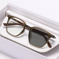 Light-Changing Prescription Glasses Fashionable Anti-Blue Overseas Western Square Frame Big Frame Bare-Face Tool Versatile Prescription Sunglasses