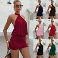 Halter Neck Backless Bodycon Dress - Sexy Sleeveless Tie-Back Summer Dress