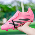 high top breathable outdoor men's football shoes professional adult shoes ag long nails women's brok