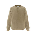 Men's Waffle Washed Distressed Batik Crew Neck T-Shirt