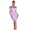 Women's Off-Shoulder Slim Fit Elegant Classic Premium Evening Gown Party
