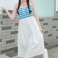 Bohemian Ethnic Style Embroidered Camisole Mid-Length Dress