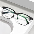BW7001V Pure Titanium Prescription Glasses Men Trendy With Rx Ultra-Light Big Face Formal Anti-Blue Glasses Frame