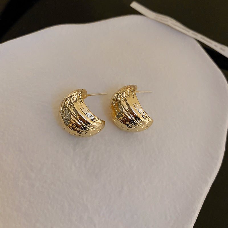 Twisted Square Metal Hoop Earrings - view 11