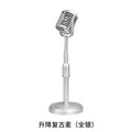 Desktop fake microphone simulation retro liftable old-fashioned microphone model photo studio photo decoration small props