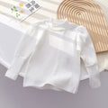 Girls' Pearl Lace Trim Long Sleeve Base Layer T-Shirt