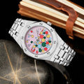 Cross-Border Hit Trendy Play Bubble Candy Watch Unisex Steel Band Casual Premium Glow Waterproof Watch Drop Ship