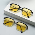 Retro Square Men Browline Frame UV-Proof Sunglasses Day/Night Driving Photochromic Night Vision Goggles