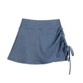 Summer Sporty Drawstring High Waist Skirt + Short Skirt + Pants