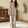 Fall-Winter Relaxed Knit Wool Sweater + Pants + Top 2-Piece Set