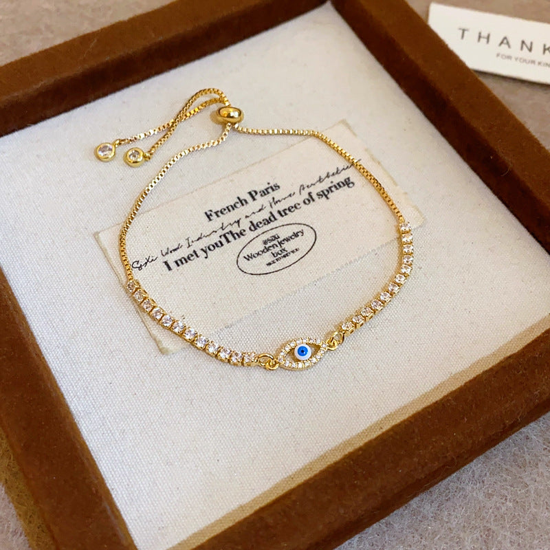 Vintage Oval Eye Charm Bracelet - view 6