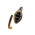 2023 New Bestseller Rhinestone Snake Bangle Watch Snake Shape Bracelet Quartz Open End Watch Cross-Border Hot Sale