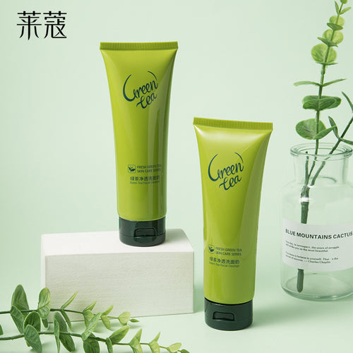 莱蔻绿茶洗面奶120g 保湿补水洁面膏护肤品 厂家货源 一件代发