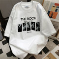 2025 summer youth men's short-sleeved t-shirt trendy casual fashion half-sleeved tops bottoming shir