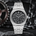 PINTIME / Item Time Cross-Border Hit Mens Watch Fashionable Formal 3D Relief Leaves Waterproof Quartz Watch