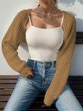 Women's Relaxed Knit Long Sleeve Cardigan 2026 | Layered Cardigan - White