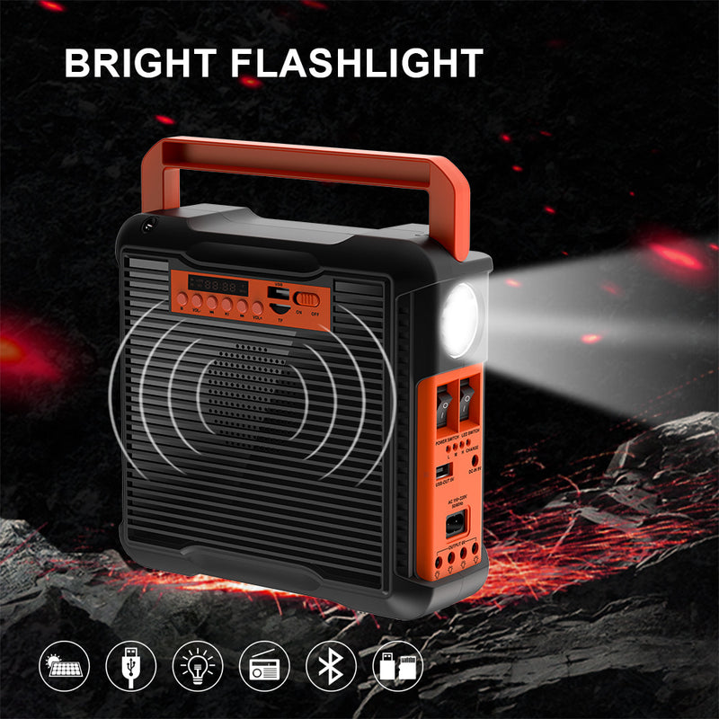 Specializes in solar small system radio, flashlight, lighting, power supply generator, portable Bluetooth speaker