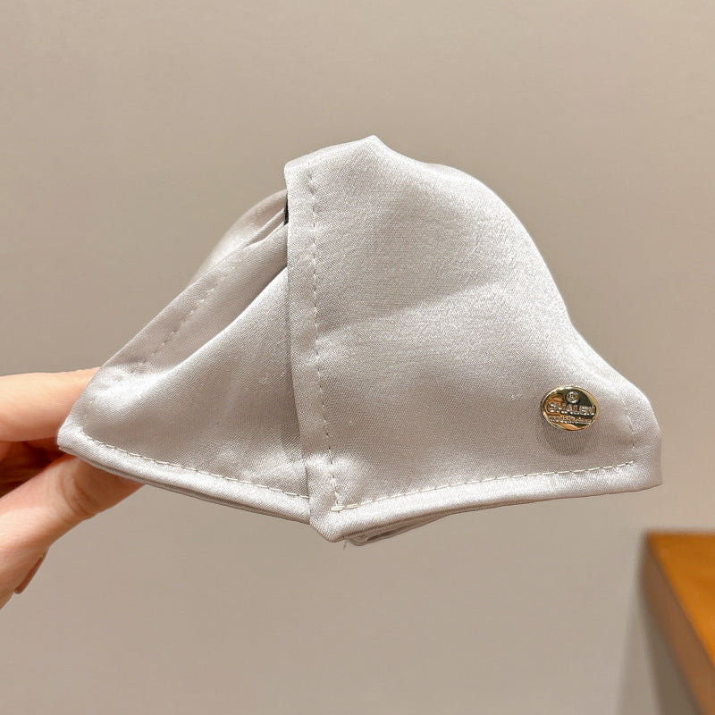 Korean-Style Fabric Triangle Hair Claw Clip - view 9
