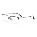 Beesfen New X15119B Cinnabar Sun Glasses Ultra-Light Pure Titanium Half-Rim Glasses Frame With Rx Frame Wholesale