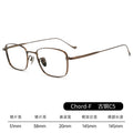 Beesfen 8g Gold Silk Pure Titanium Glasses Frame chordf Formal Simple Frame Si Pattern Retro Full-Frame Wholesale