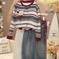 Girls' Knit Sweater & Jeans Set