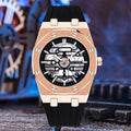 Item Time New Watch Men Mechanical Cutout Quartz Mens Watch Sports Casual Student Watch Niche Waterproof