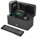 Clip-On Wireless Microphone - Sound Card, Charging Case, Remote