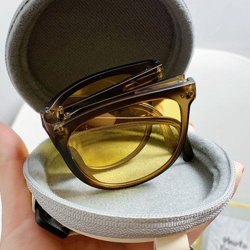 Fold Sunglasses Collection Portable Fashionable Trendy Sunglasses Women Influencer Polarized Men Sunglasses Company Machine Light Sunglasses