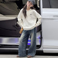 Girls' Polo Collar Cable Knit Sweater - Versatile