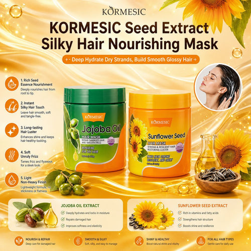 KORMESIC全英文植物发膜hair mask柔顺发丝护理跨境外贸厂家批发