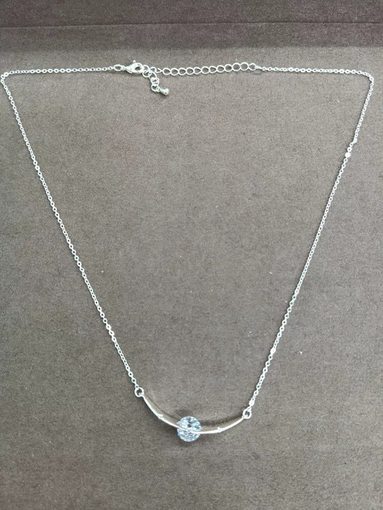 Sparkling Zircon Round Pendant Necklace - view 7
