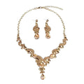 Western Statement Champagne Rhinestone Cutout Teardrop Draped Necklace Women Evening Gown Accessory Clavicle Chain Noble Necklace
